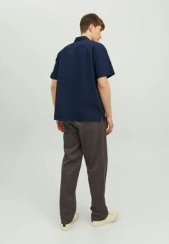 Jack & Jones Kurzarm Seersucker - Overhemd - Navy Blazer -Jack & Jones Verkoopwinkel d7a0f8e1818c4136848d772f804d27d8