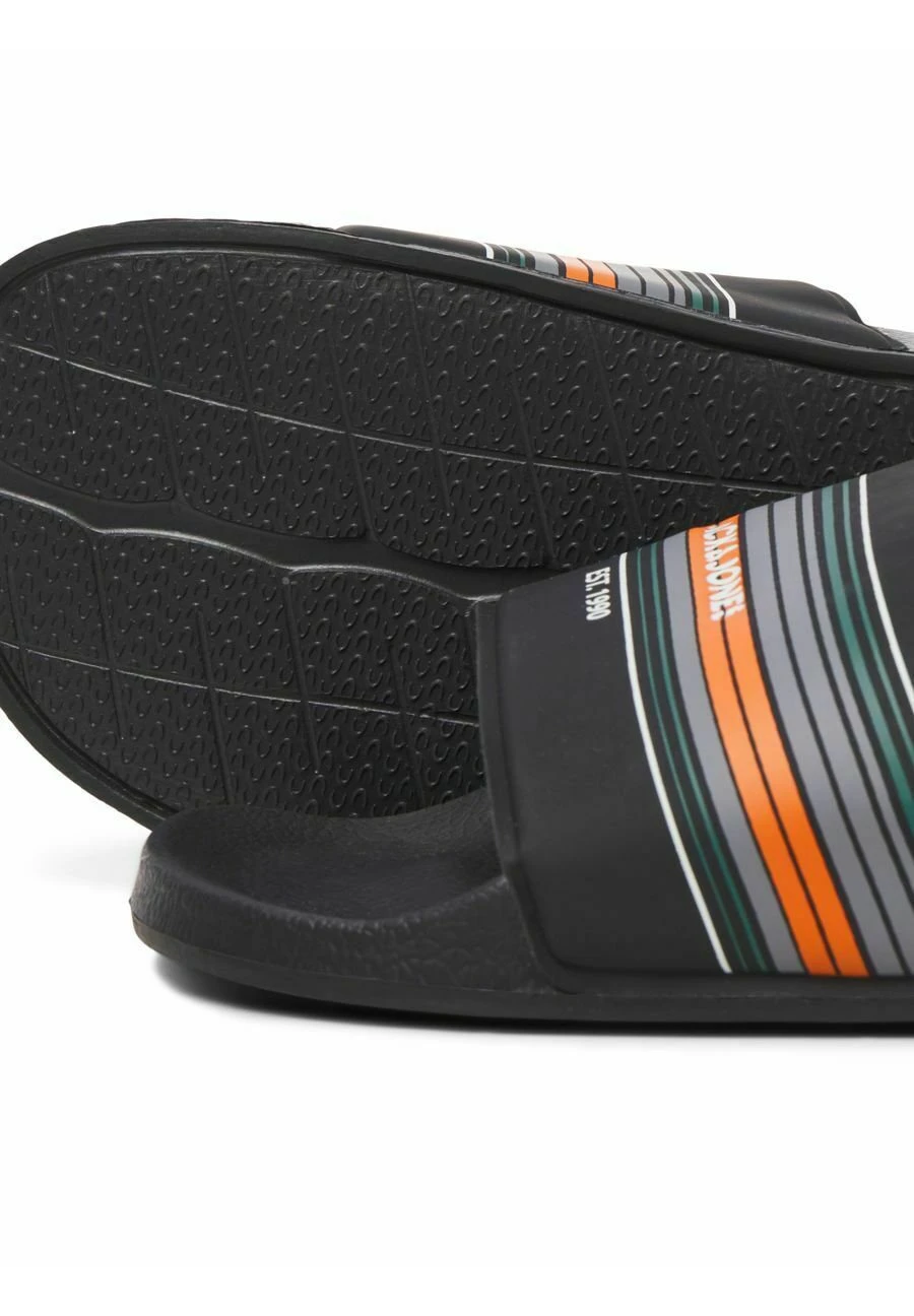 Jack & Jones Gestreifte - Badslippers - Anthracite 6 Jack & Jones Gestreifte - Badslippers - Anthracite - Afbeelding 6