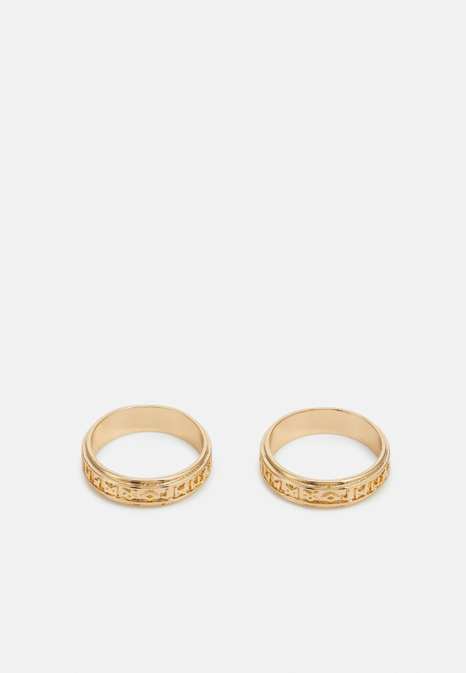 Jack & Jones Jacroy Unisex 2 Pack - Ring - Gold Colored 1 Jack & Jones Jacroy Unisex 2 Pack - Ring - Gold Colored