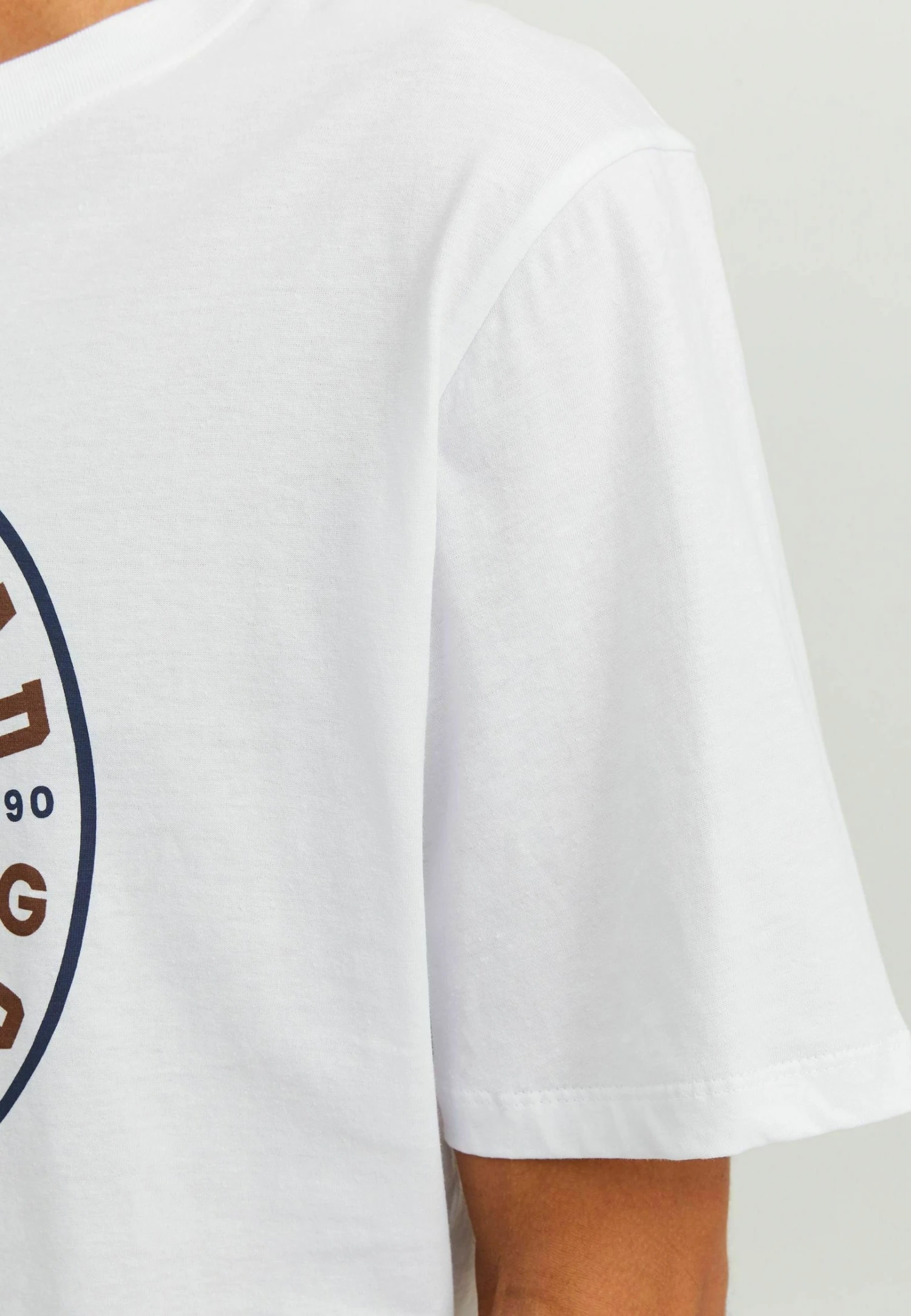 JACK&JONES Premium Jprblueddie Crew Neck- T-Shirt Print - Bright White 4 JACK&JONES Premium Jprblueddie Crew Neck- T-Shirt Print - Bright White - Afbeelding 4