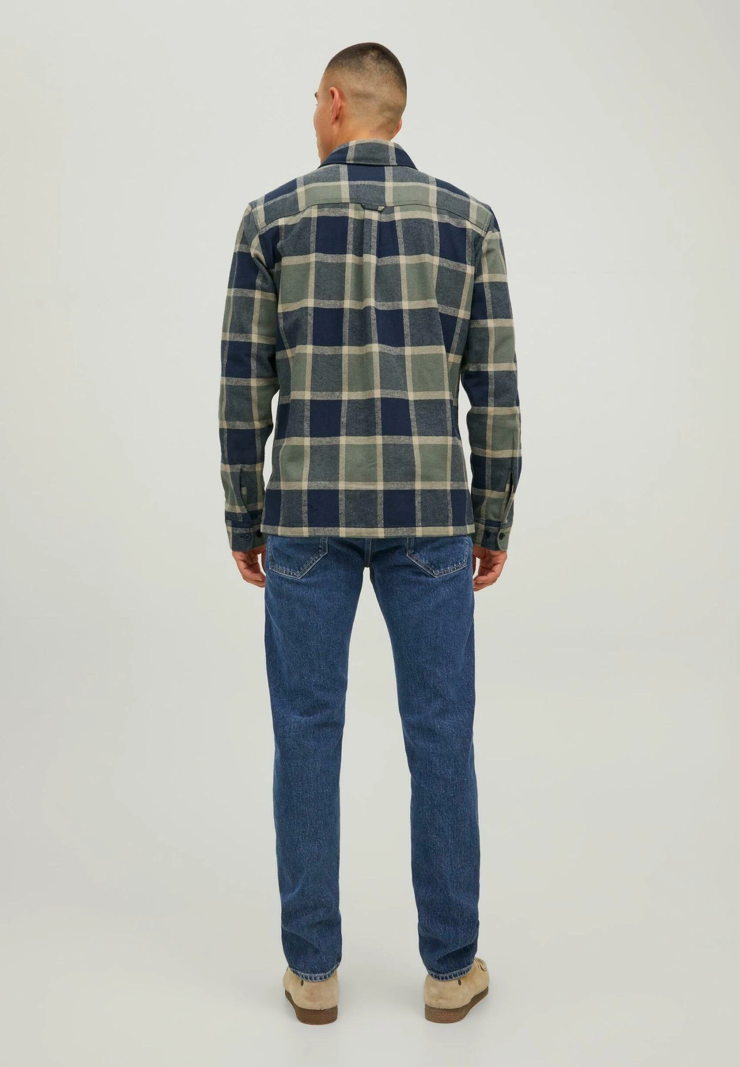 Jack & Jones Rddari Check L/S Sn - Lichte Jas - Dusty Olive 3 Jack & Jones Rddari Check L/S Sn - Lichte Jas - Dusty Olive - Afbeelding 3