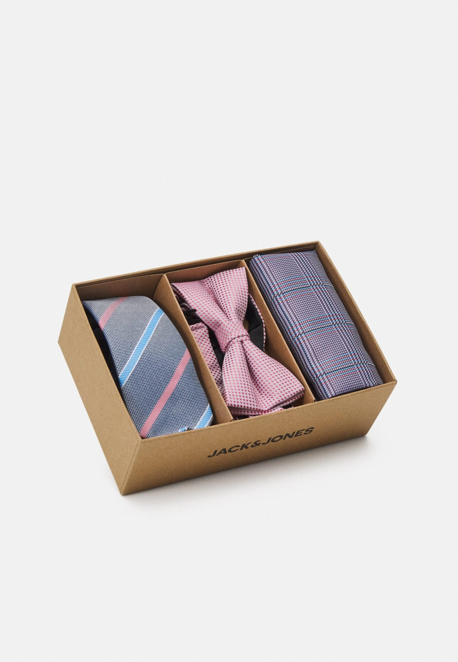 Jack & Jones Jacrilo Summer Giftbox Set Unisex - Vlinderdas - Prism Pink Detail:Tie - Hankie W. Checks - Bowtie 6 Jack & Jones Jacrilo Summer Giftbox Set Unisex - Vlinderdas - Prism Pink Detail:Tie - Hankie W. Checks - Bowtie - Afbeelding 6
