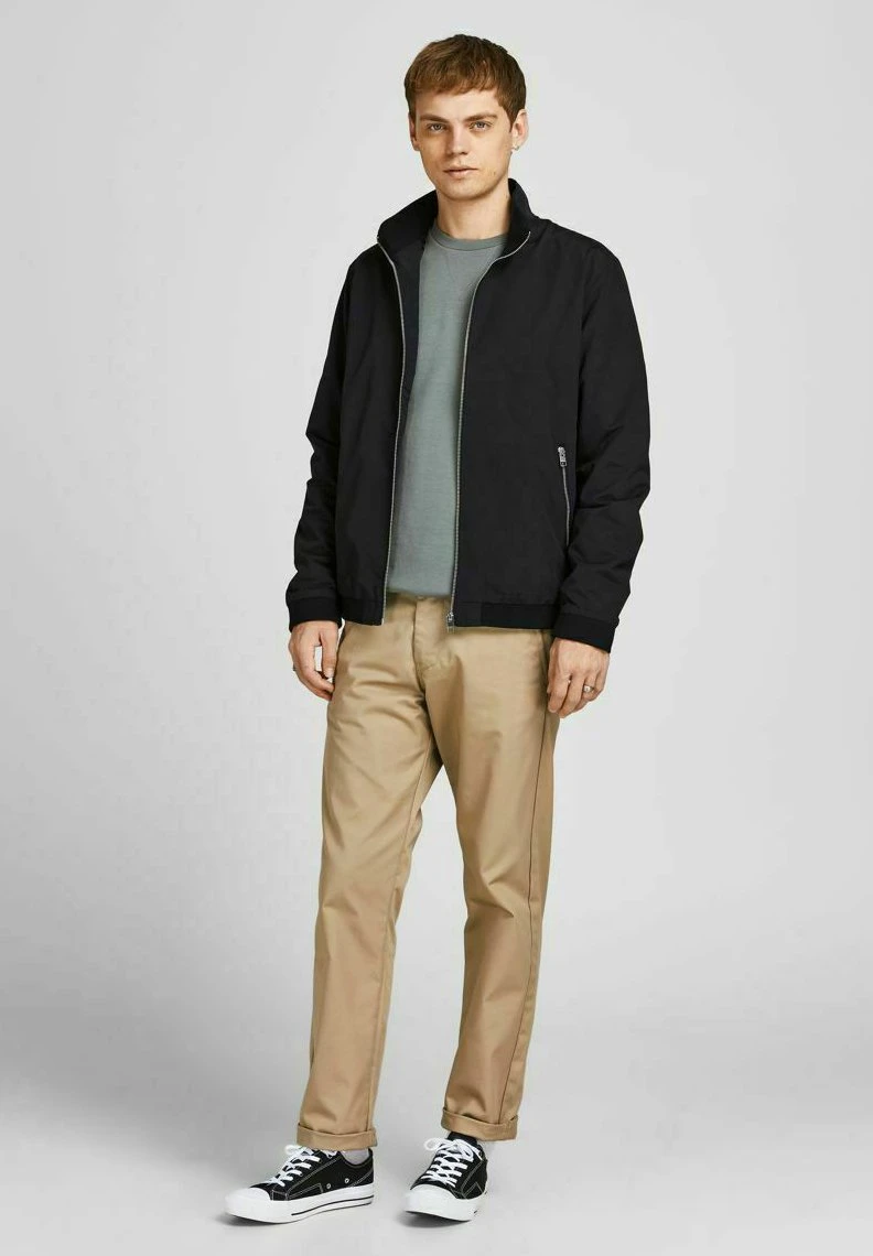 Jack & Jones Jjerush Harrington- Bomberjacks - Black 2 Jack & Jones Jjerush Harrington- Bomberjacks - Black - Afbeelding 2