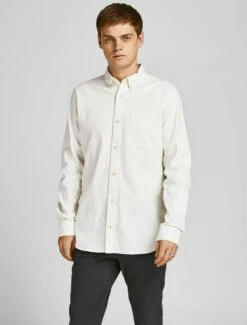 JACK&JONES Premium Jprblaperfect - Overhemd - Ecru