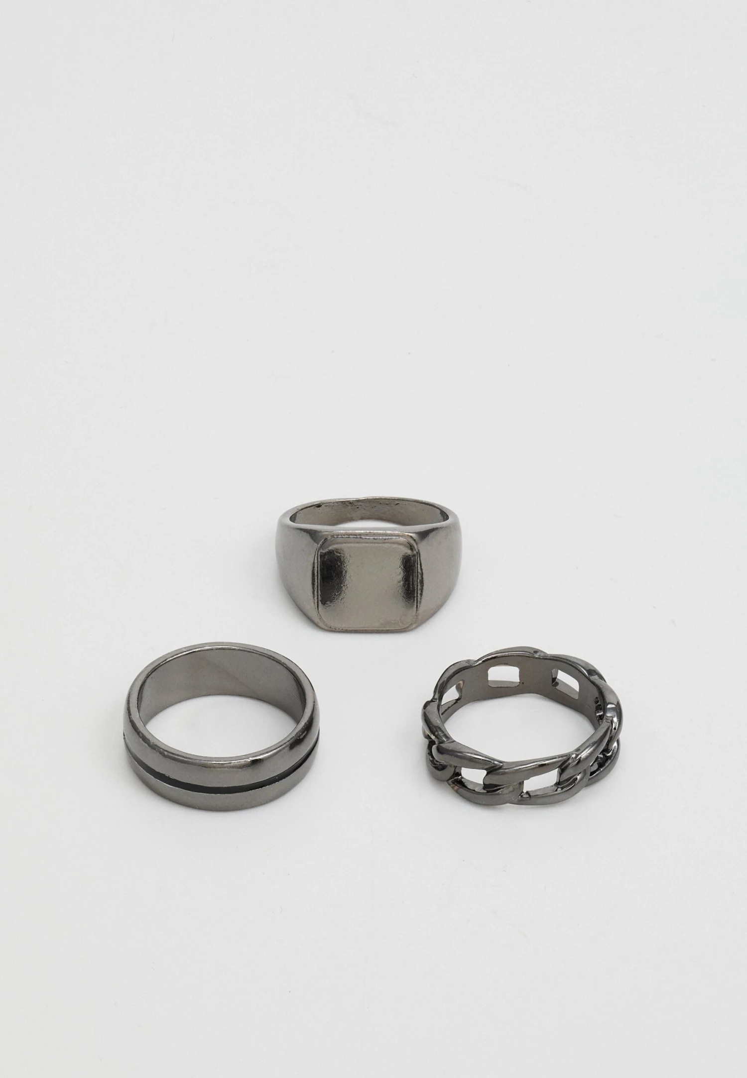 Jack & Jones Jacmix 3 Pack Unisex - Ring - Black 2 Jack & Jones Jacmix 3 Pack Unisex - Ring - Black - Afbeelding 2