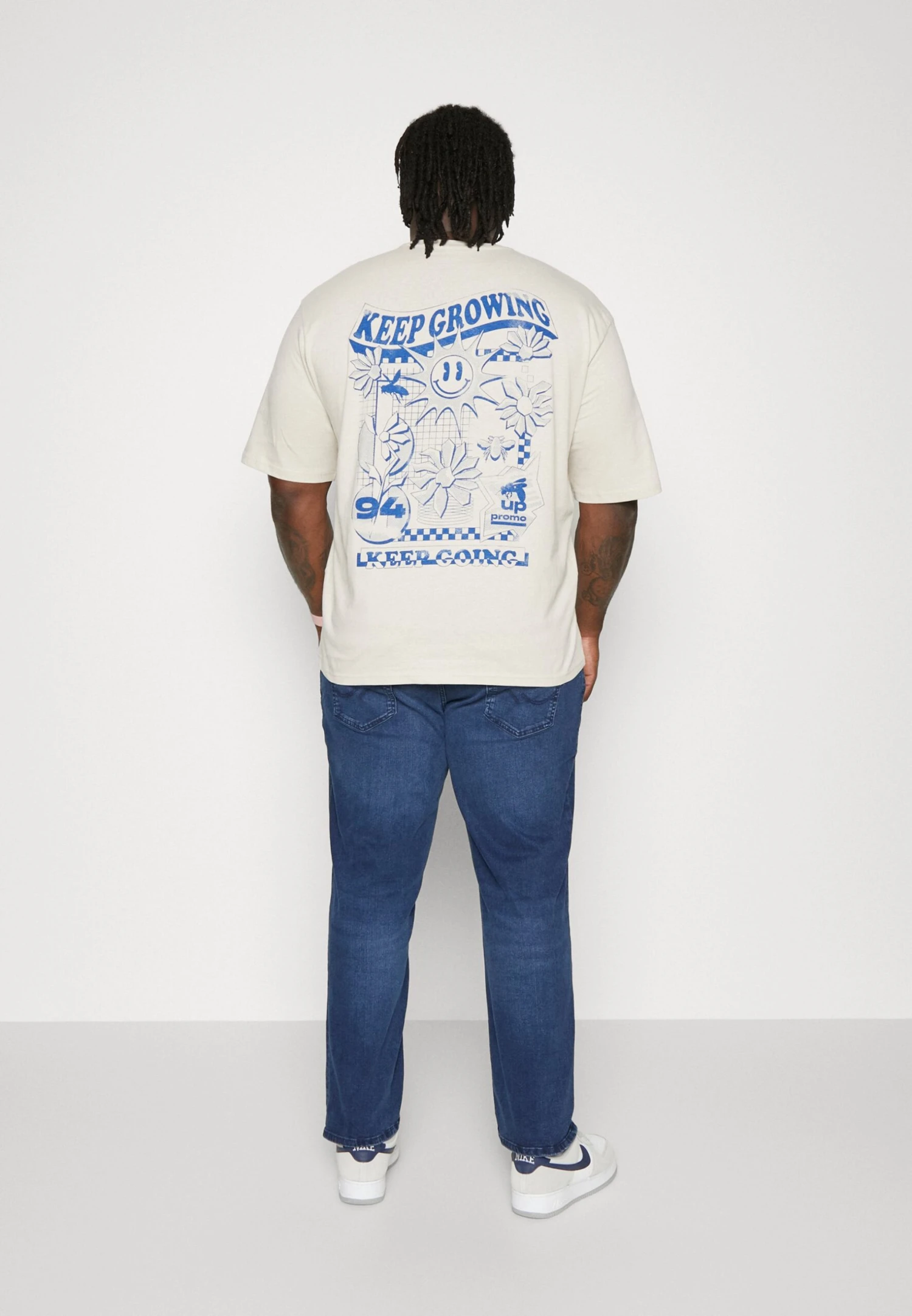 Jack & Jones Jjimike Jjoriginal Sq 350 Pls - Straight Leg Jeans - Blue Denim 3 Jack & Jones Jjimike Jjoriginal Sq 350 Pls - Straight Leg Jeans - Blue Denim - Afbeelding 3