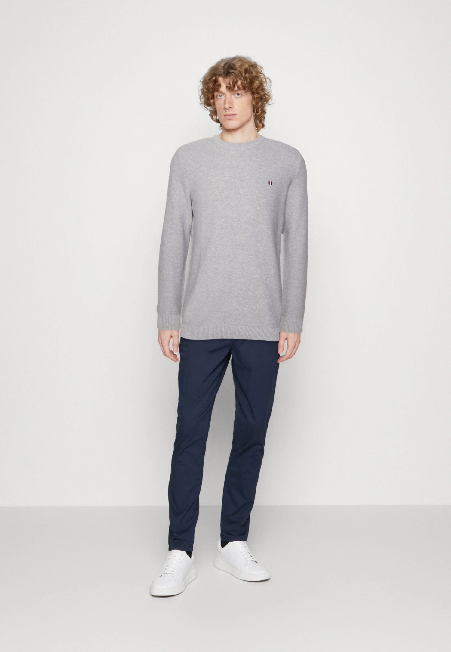 JACK&JONES Premium Jprbluroy Crew - Trui - Cool Grey Melange 2 JACK&JONES Premium Jprbluroy Crew - Trui - Cool Grey Melange - Afbeelding 2