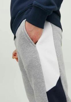 Jack & Jones Jpstwill Jjreid Blocking Pant - Trainingsbroek - Light Grey Melange -Jack & Jones Verkoopwinkel e5bc167347934e169c23944e0e2a48cb