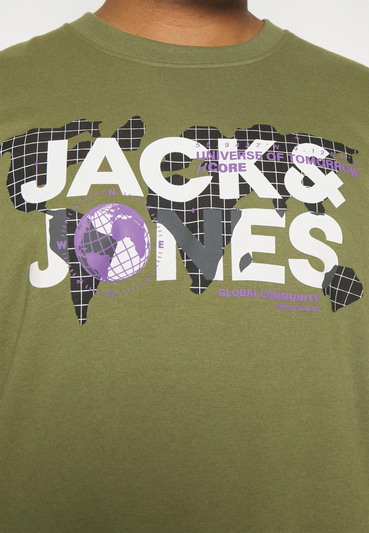 Jack & Jones Jcodust Crew Neck- Sweater - Olive Branch 6 Jack & Jones Jcodust Crew Neck- Sweater - Olive Branch - Afbeelding 6