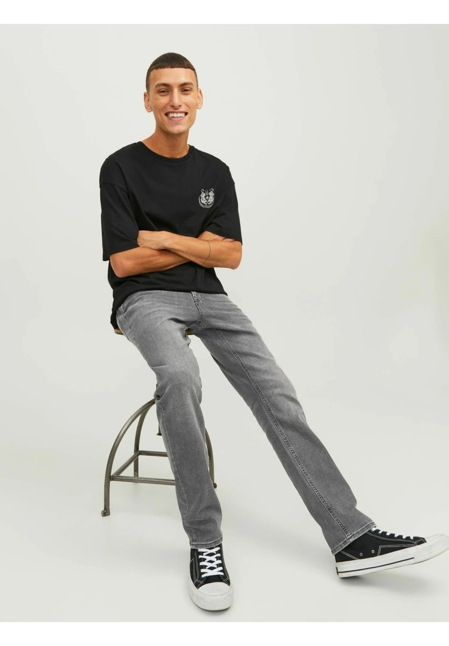 Jack & Jones Glenn Original Sq - Slim Fit Jeans - Black Denim 6 Jack & Jones Glenn Original Sq - Slim Fit Jeans - Black Denim - Afbeelding 6