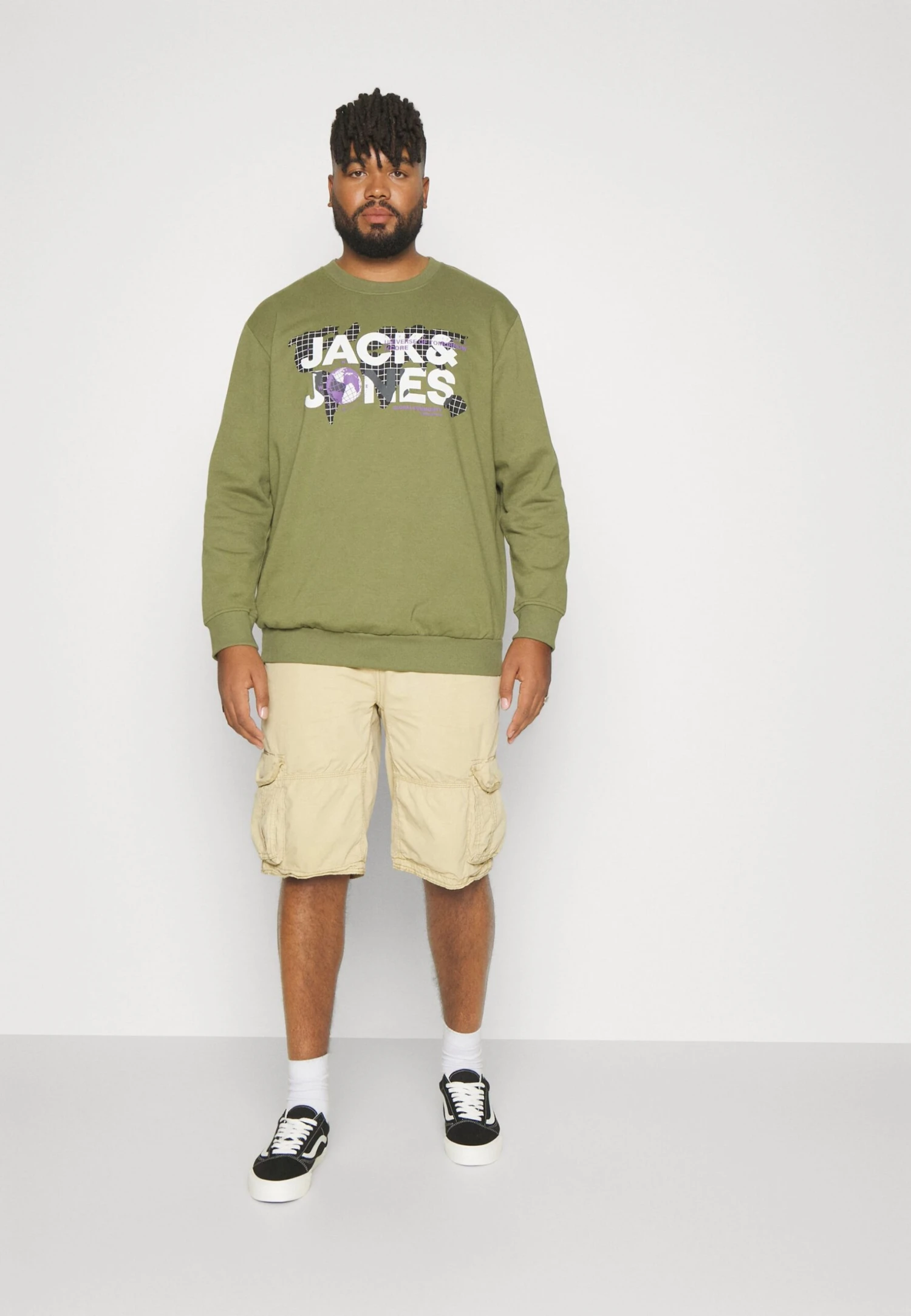 Jack & Jones Jcodust Crew Neck- Sweater - Olive Branch 2 Jack & Jones Jcodust Crew Neck- Sweater - Olive Branch - Afbeelding 2