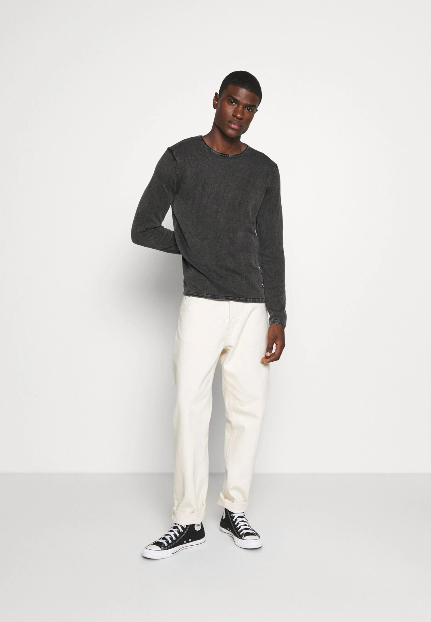 Jack & Jones Jjeleo Crew Neck Noos - Trui - Caviar 2 Jack & Jones Jjeleo Crew Neck Noos - Trui - Caviar - Afbeelding 2