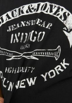 Jack & Jones Plus Size Crew Neck - T-Shirt Print - Black -Jack & Jones Verkoopwinkel e9b96f6c61ee4b90bb1bc290ecf8d46f