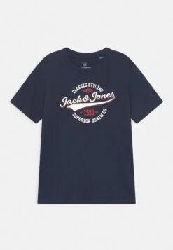 Jack & Jones Junior Jjelogo Tee Jr - T-Shirt Print - Navy Blazer