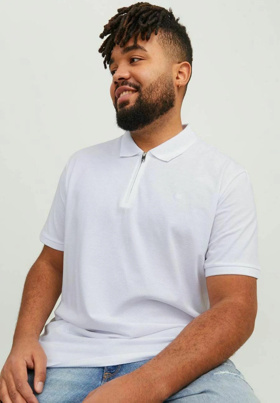 Jack & Jones Reissverschluss - Poloshirt - Bright White 6 Jack & Jones Reissverschluss - Poloshirt - Bright White - Afbeelding 6