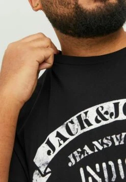 Jack & Jones Plus Size Crew Neck - T-Shirt Print - Black -Jack & Jones Verkoopwinkel ed1034e28fc549b0be571507be2ec665