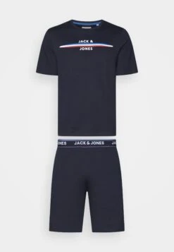 Jack & Jones Jackyle Tee And Shorts Giftbox Set - Pyjama - Navy Blazer