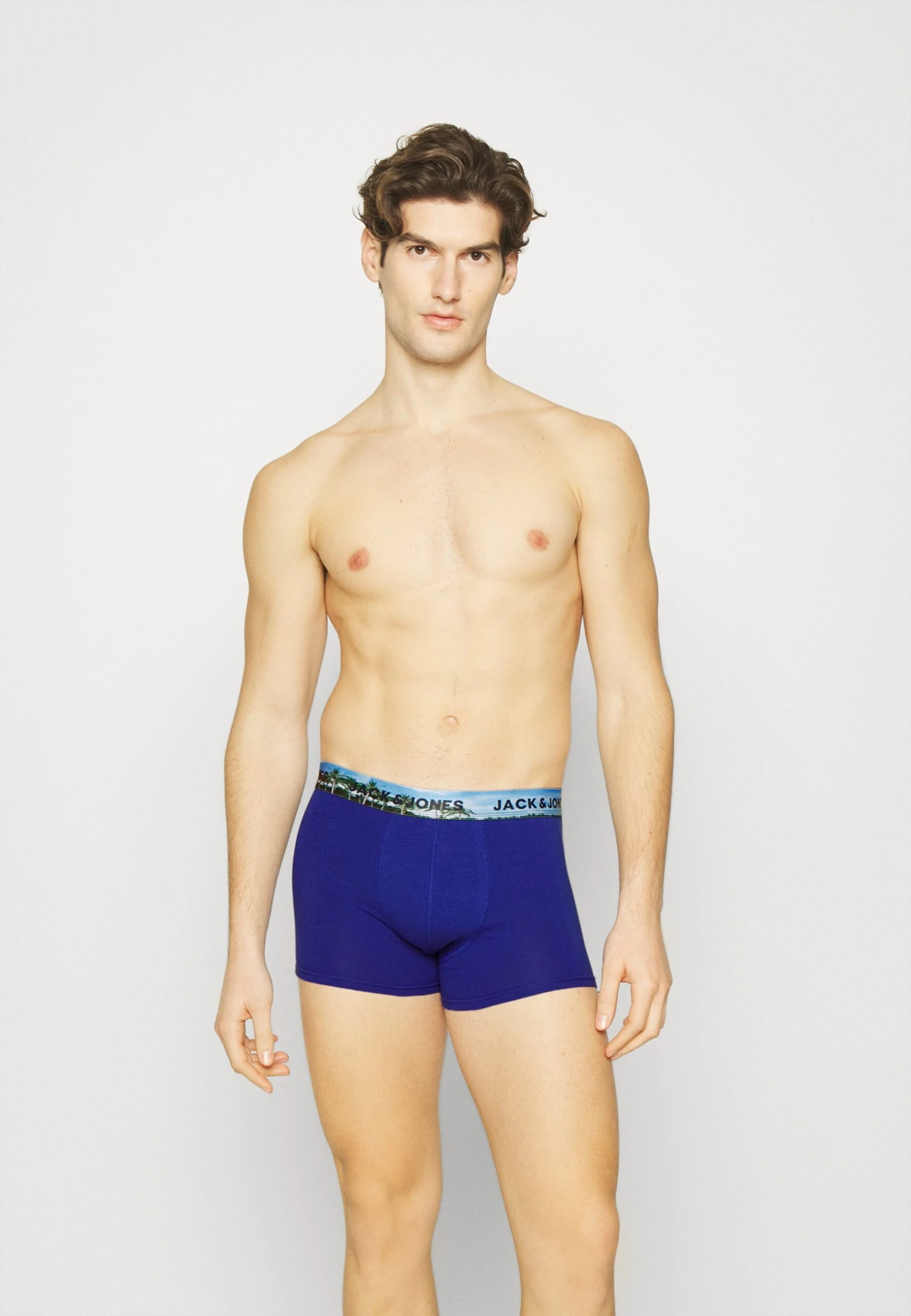 Jack & Jones Jacwaco Trunks 5 Pack - Onderbroeken - Black/Navy Blazer/Silver Lake Blue/Surf The Web 1 Jack & Jones Jacwaco Trunks 5 Pack - Onderbroeken - Black/Navy Blazer/Silver Lake Blue/Surf The Web
