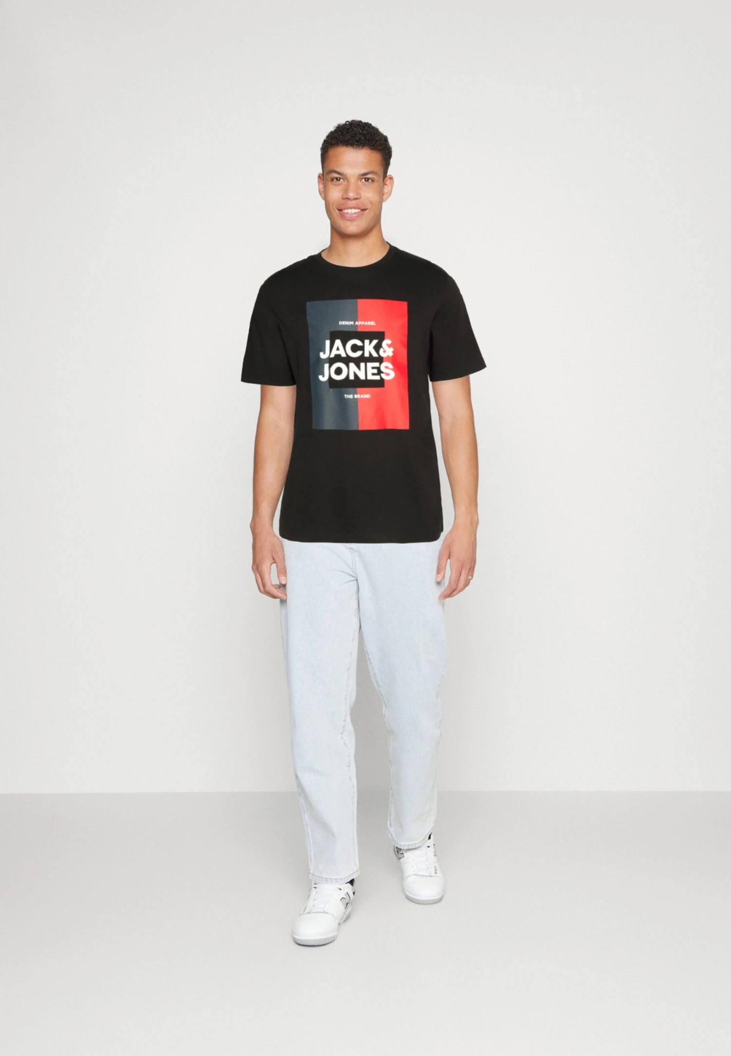 Jack & Jones Jjoscar Ss Crew Neck - T-Shirt Print - Black 2 Jack & Jones Jjoscar Ss Crew Neck - T-Shirt Print - Black - Afbeelding 2