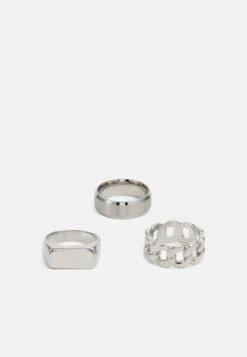 Jack & Jones Jacswirl 3 Pack - Ring - Silver Coloured