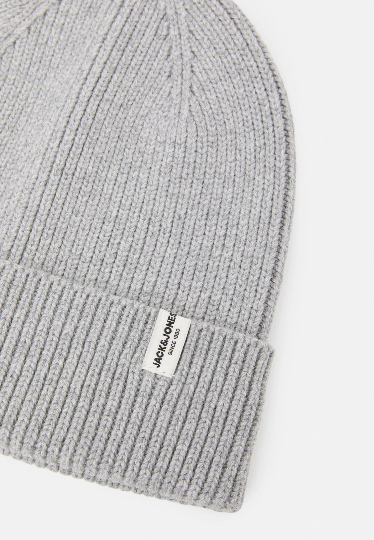 Jack & Jones Jacbrink Beanie - Muts - Light Grey Melange 4 Jack & Jones Jacbrink Beanie - Muts - Light Grey Melange - Afbeelding 4