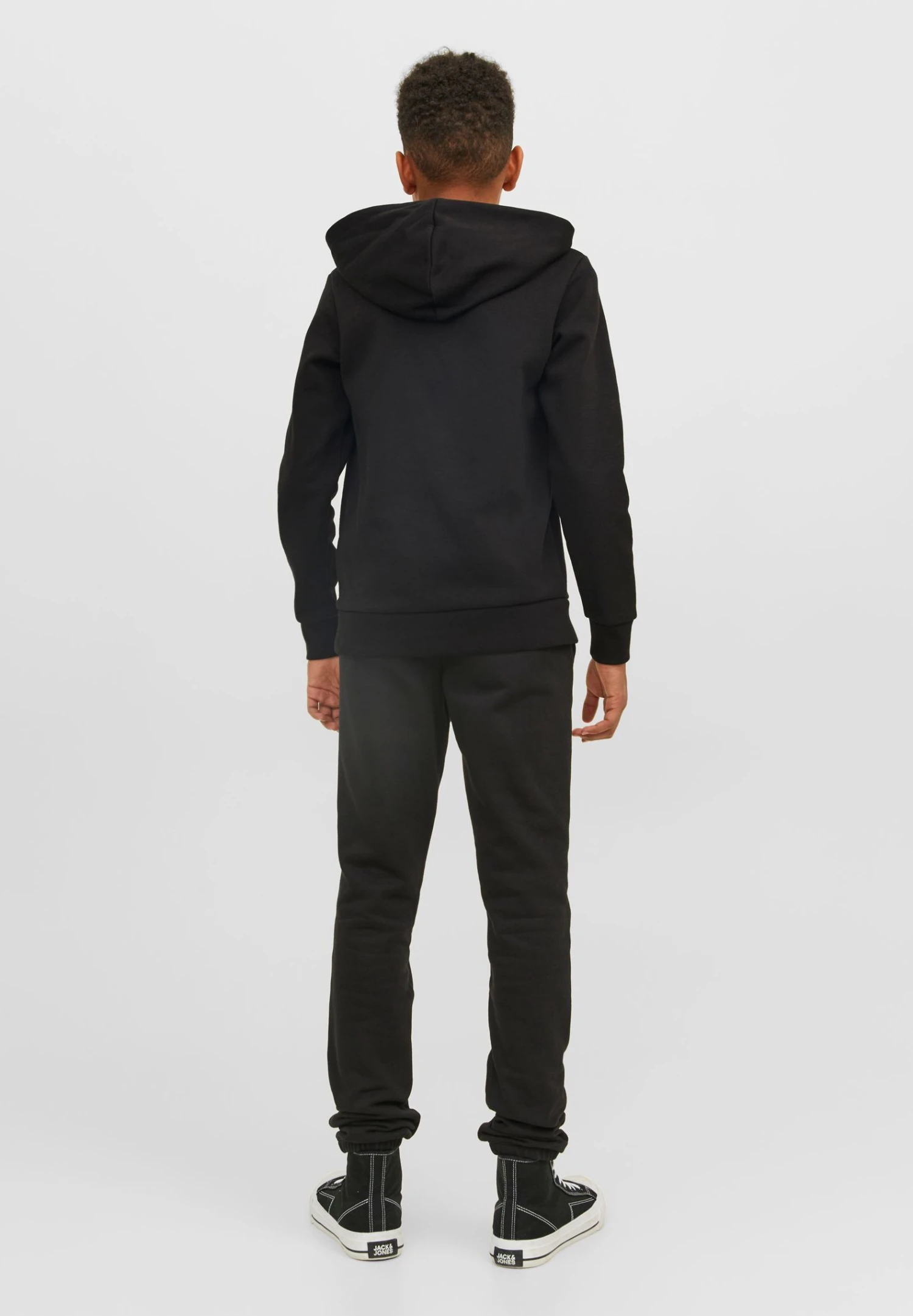 Jack & Jones Junior Jjmiles Hood Jnr - Sweater - Black 3 Jack & Jones Junior Jjmiles Hood Jnr - Sweater - Black - Afbeelding 3