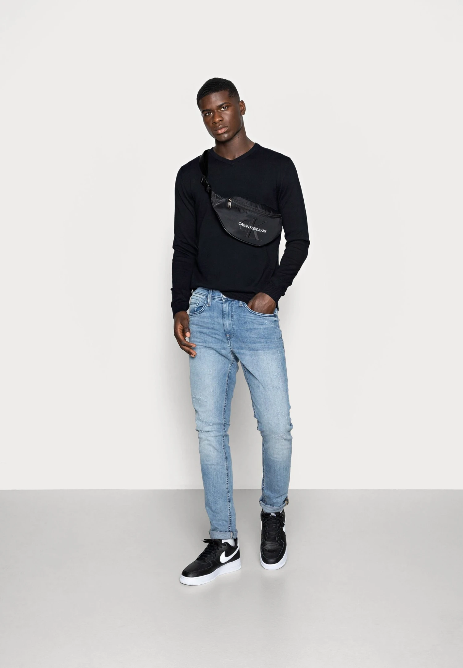 Jack & Jones Jjebasic- Trui - Navy Blazer 2 Jack & Jones Jjebasic- Trui - Navy Blazer - Afbeelding 2