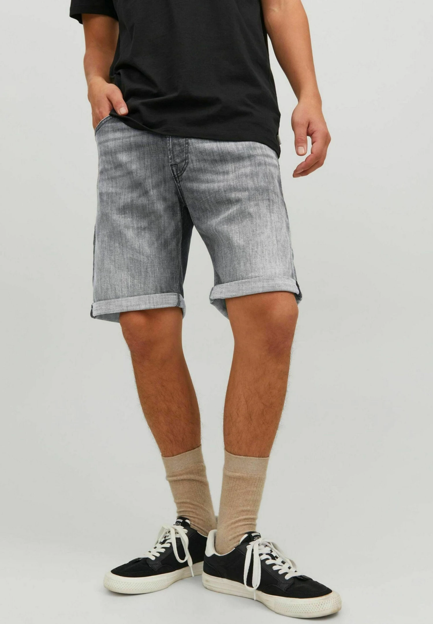 Jack & Jones Chris Wood- Jeansshort - Grau 1 Jack & Jones Chris Wood- Jeansshort - Grau