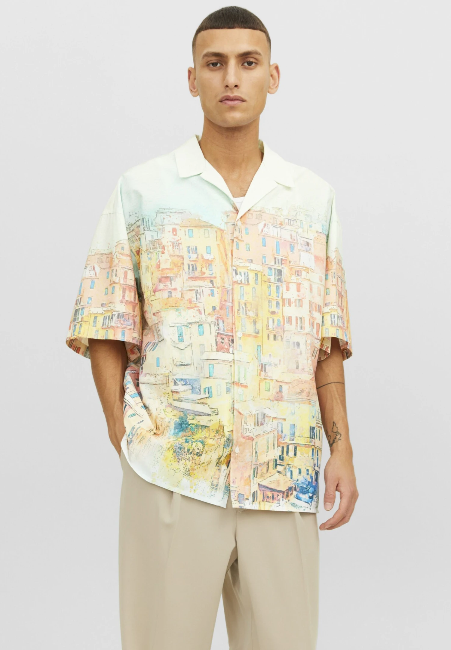 Jack & Jones Jorsorrento Resort Ka- Overhemd - White 1 Jack & Jones Jorsorrento Resort Ka- Overhemd - White