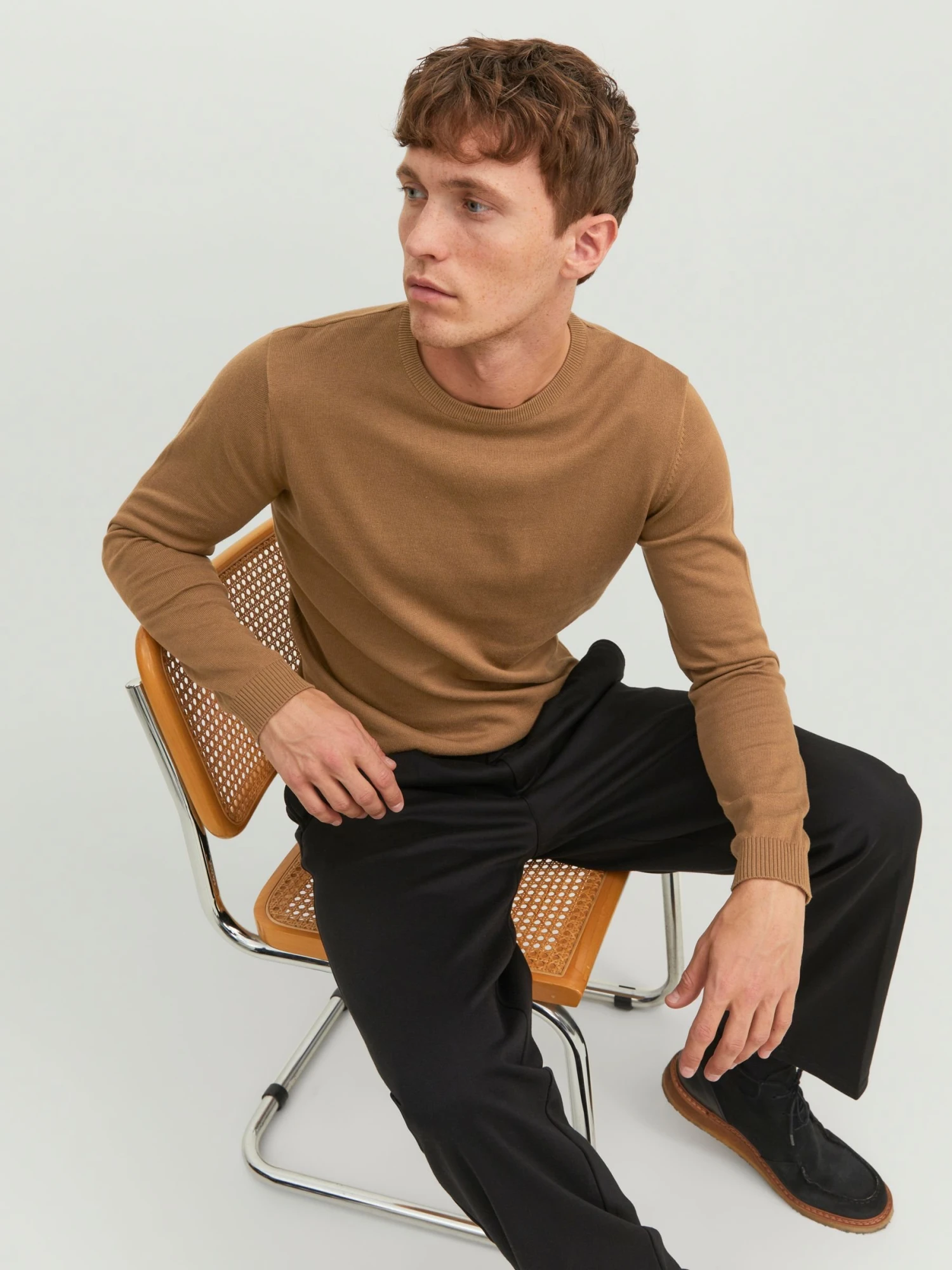 Jack & Jones Ebasic Crew Neck Noos - Trui - Otter 6 Jack & Jones Ebasic Crew Neck Noos - Trui - Otter - Afbeelding 6