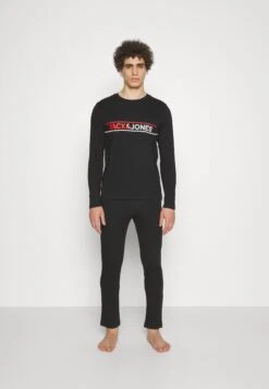 Jack & Jones Jacjaxon Tee And Pants Set - Pyjama - Black