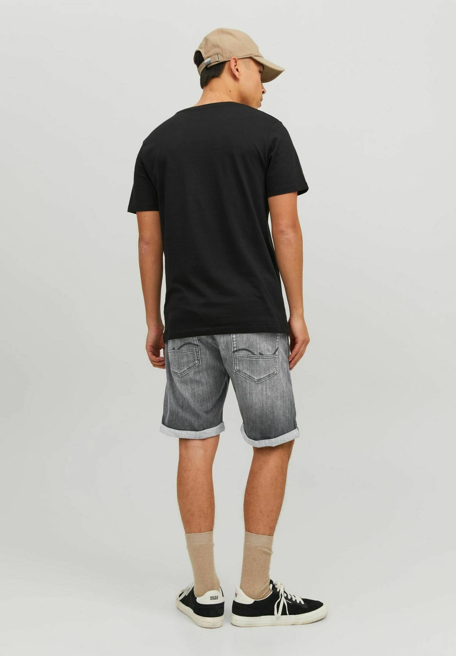 Jack & Jones Chris Wood- Jeansshort - Grau 2 Jack & Jones Chris Wood- Jeansshort - Grau - Afbeelding 2