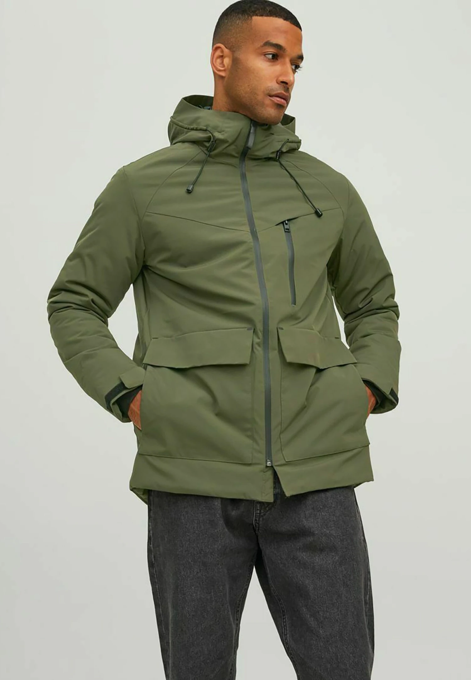 Jack & Jones Jjkaiser Sn - Parka - Forest Night 1 Jack & Jones Jjkaiser Sn - Parka - Forest Night