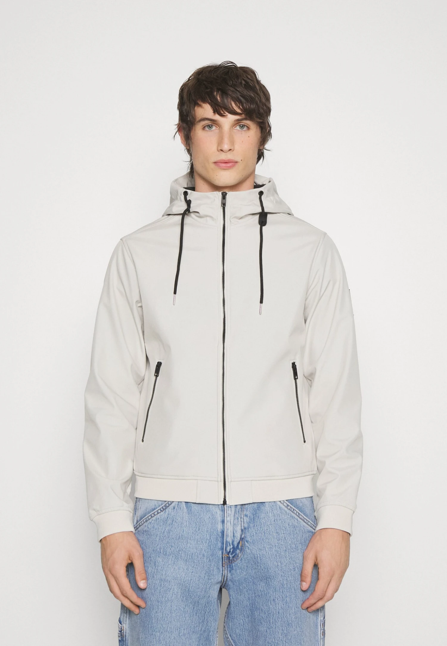 Jack & Jones Basic Noos - Outdoorjas - Moonbeam 1 Jack & Jones Basic Noos - Outdoorjas - Moonbeam