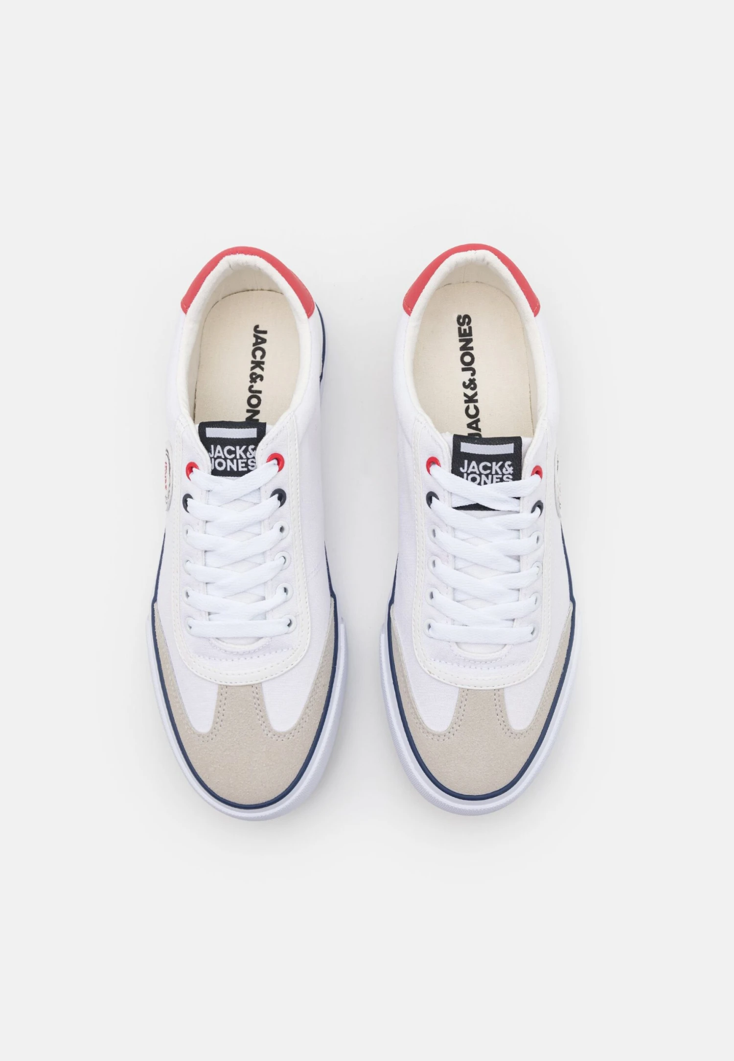 Jack & Jones Jfwtoby Mix - Sneakers Laag - White 4 Jack & Jones Jfwtoby Mix - Sneakers Laag - White - Afbeelding 4
