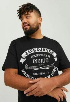 Jack & Jones Plus Size Crew Neck - T-Shirt Print - Black -Jack & Jones Verkoopwinkel fdd3aab7ad314fc195b52da119e081ab